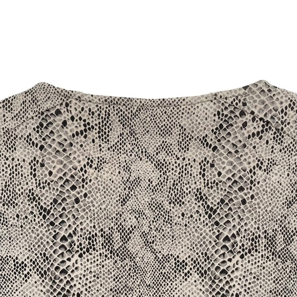 Cupcakes and Cashmere Isabell Snake Print Faux Suede Moto Jacket - Sz S - Picture 10 of 13